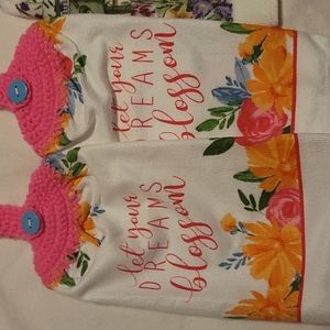 Beautiful Crochet Kitchen Towel Set